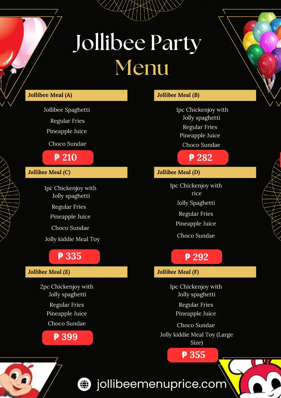 Jollibee Party Packages: Updated Menu & Pricing for Kids 2025 3 Jollibee Party Package card