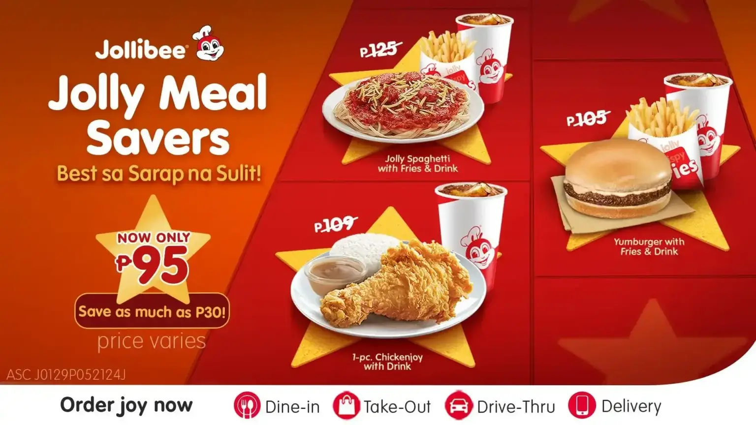 Jollibee Jolly Meal Savers Menu [New Prices] in Philippines