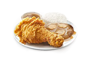 1 pc. Chickenjoy With Burger Steak Solo