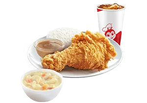 1 pc. Chickenjoy With Creamy Macaroni Soup Drink